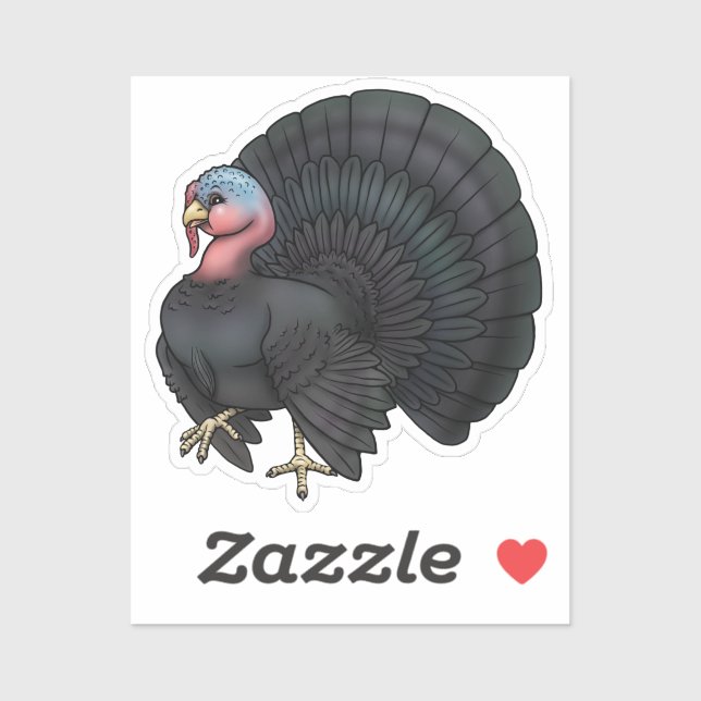 Adesivo Sticker Black Turkey (Folha)