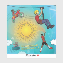 Adesivo Sticker - Céu desportivo