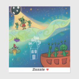 Adesivo Sticker - concerto de Alienígena