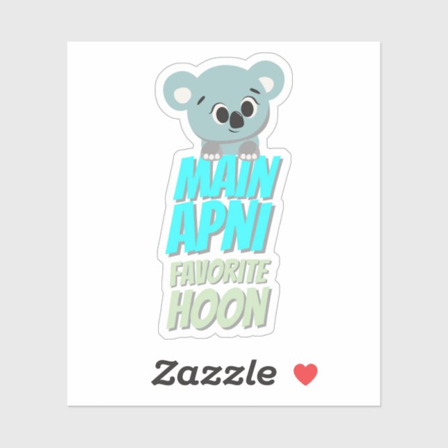 Adesivo Sticker de Cotação Diária de Hindi Bollywood (Folha)