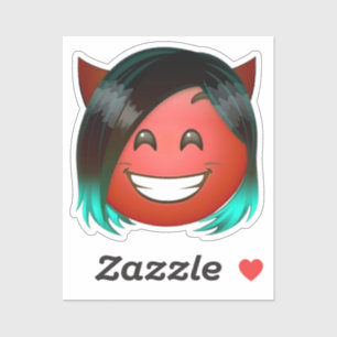Adesivo : Sticker de Emoji do Diabo Brincalhão