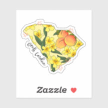 Sticker de Estado Ilustrado da Carolina do Sul