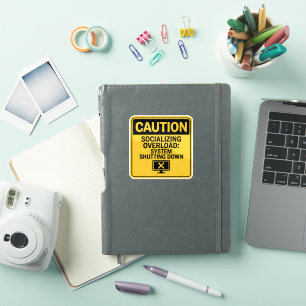 Adesivo Sticker de Precaução - Aviso de Sobrecarga Sensíve