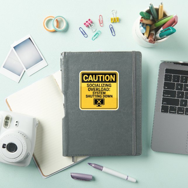 Adesivo Sticker de Precaução - Aviso de Sobrecarga Sensíve (Capa para iPad)