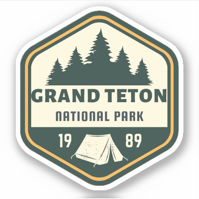 Adesivo Sticker do Grand Teton National Park (Frente)