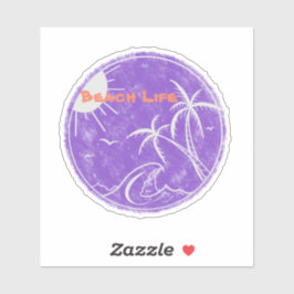 Adesivo Sticker do Vinyl Cut Beach Life