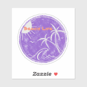 Adesivo Sticker do Vinyl Cut Beach Life