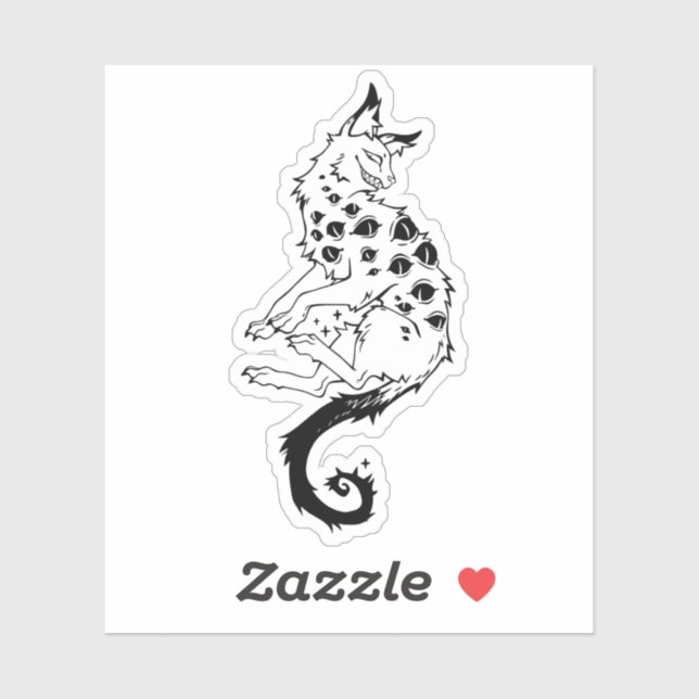 Adesivo Sticker "Eyed beast" (Folha)