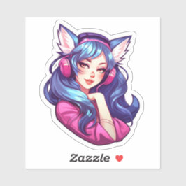 Adesivo Sticker Feline Enigma