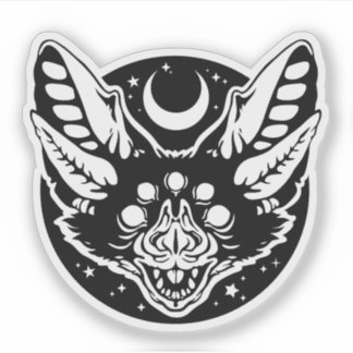 Adesivo Sticker - "Five-Eyed Bat"