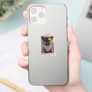 Adesivo Sticker Gato Desaprova, Aprova
