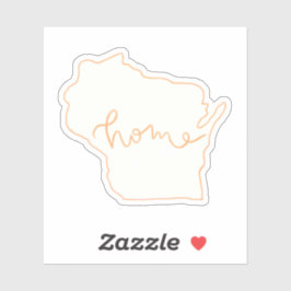 Adesivo Sticker "Home" do Estado de Wisconsin