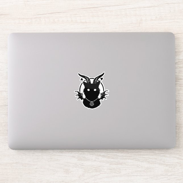 Adesivo Sticker - "Horned Cat" (Computador)
