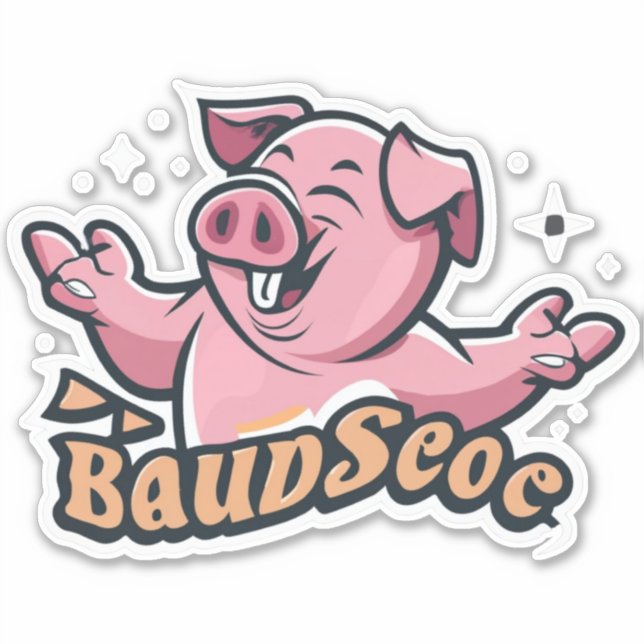 Adesivo Sticker Lovers Pig Stickers (Frente)