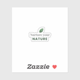 Adesivo Sticker Motivacional Minimalista Cuide Sua Naturez