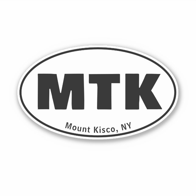 Adesivo Sticker - MTK - Monte Kisco, NY (Frente)