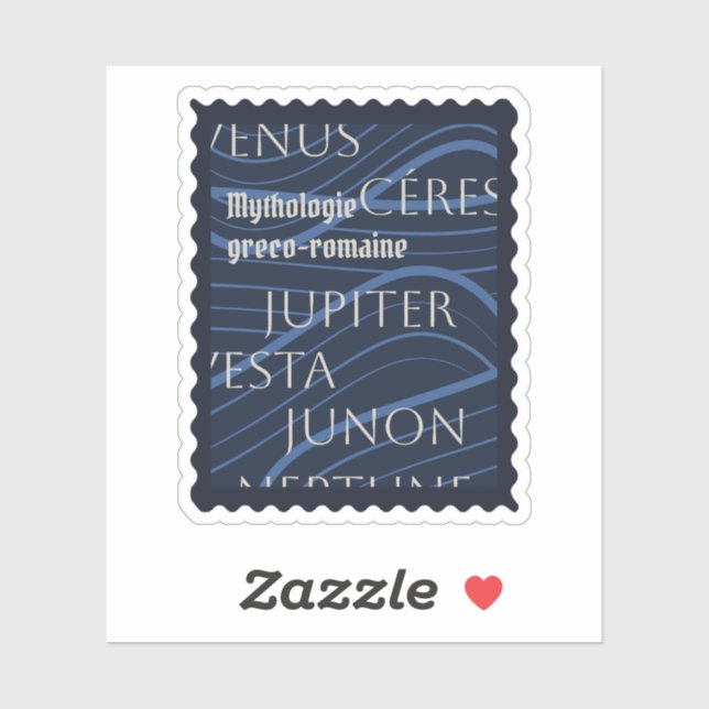 Adesivo Sticker mythologie greco-romaine bleu (Folha)