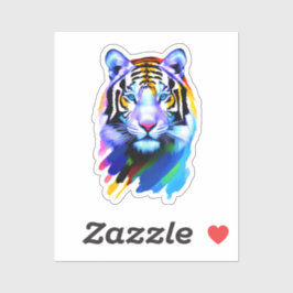 Adesivo Sticker "O Rosto do Tigre