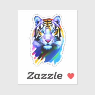 Adesivo Sticker "O Rosto do Tigre