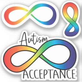 Adesivo Sticker Pack: Aceitação do Autismo da Neurodiversi
