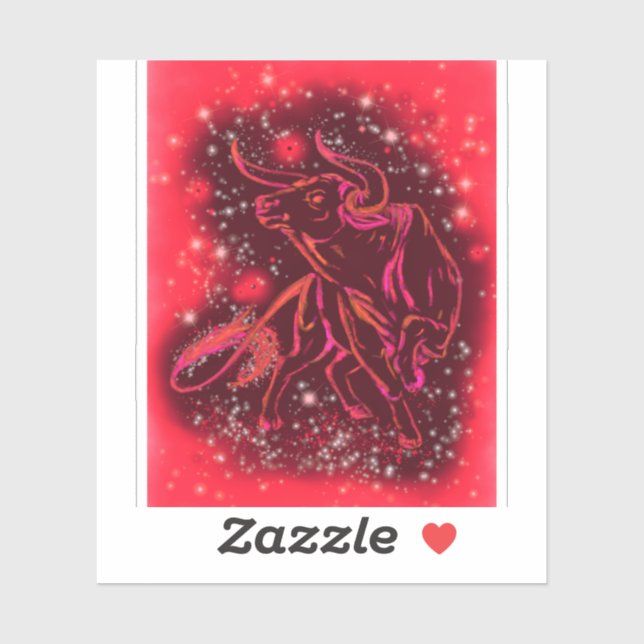 Adesivo Sticker Red Bull À Noite Estrelada (Folha)