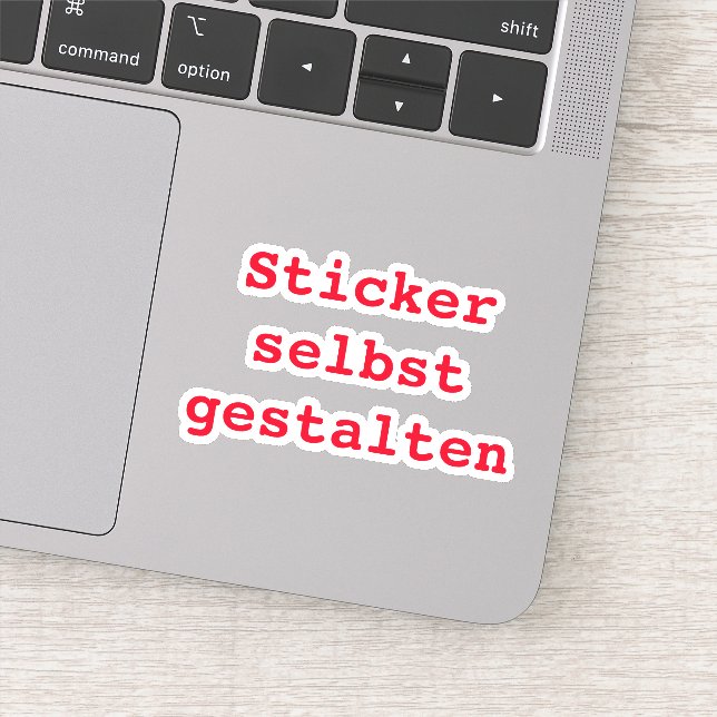 Adesivo Sticker selbst gestalten (Detalhe)