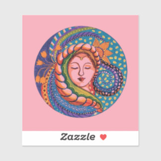 Adesivo Sticker - Serene Deusa Mandala Art