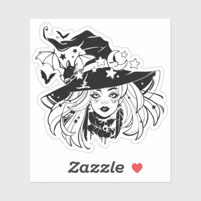 Adesivo Sticker - "Witch" (Folha)