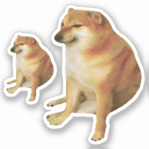 Adesivo Stickers Cheems Meme