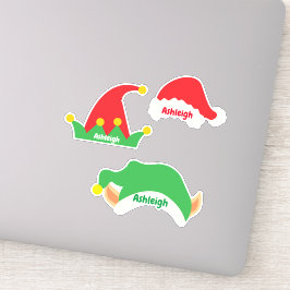 Adesivo Stickers de identificação de chapéu de Natal