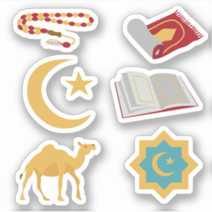 Adesivo Stickers Islâmicos de Feriado Muçulmano do Ramadã