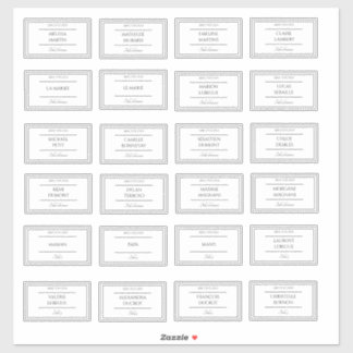 Adesivo Stickers marque place Mariage
