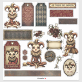 Adesivo Stickers - Melancholy Harlequin