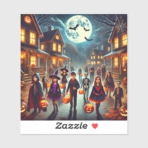 Stickers projetam truque ou travessura de Hallowee