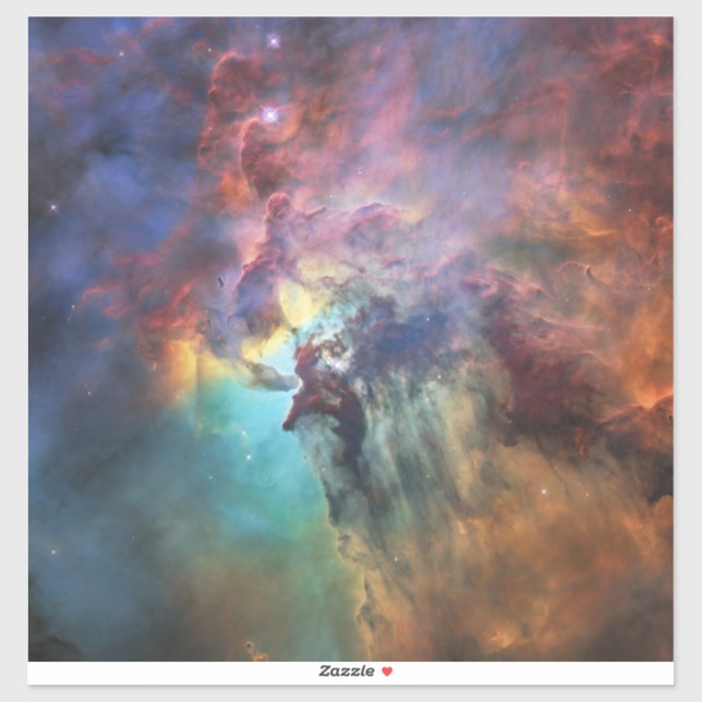 Adesivo Stormy Seas of Lagoon Nebula em Sagitário (Folha)