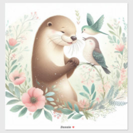 Adesivo Storybook Woodland Babers Otter E Bird