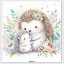 Adesivo Storybook Woodland Babings Hedgehog Love