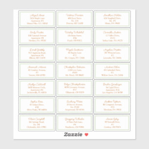 Adesivo Storybook Woodland Fox Chá de fraldas Endereço Con