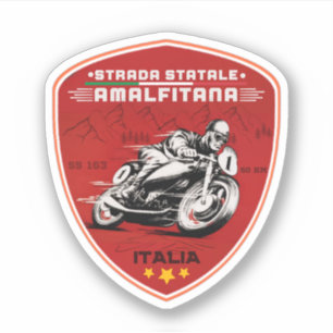 Adesivo Strada statale 163 Amalfitana italian apls gifts