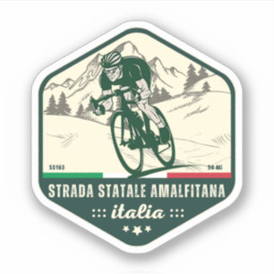 Adesivo Strada statale 163 Amalfitana italiana apls