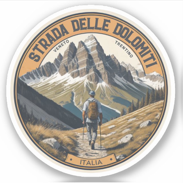 Adesivo Strada statale 48 delle Dolomée (Frente)