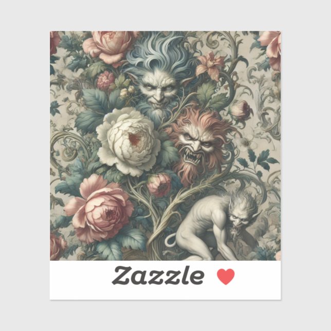 Adesivo Strangers in the Park at Night – Gothic Victorian (Folha)