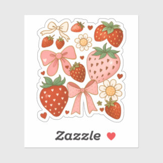 Adesivo Strawberry Lovers Cute Fruit Festive
