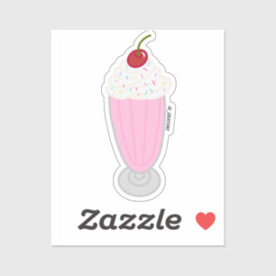 Adesivo Strawberry Milkshake