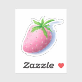 Adesivo Strawberry Pink Sticker Cottagecore Girly Feminine