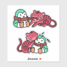Adesivo Strawberry Tiger & Mint Penguin Sticker Pack ver.1