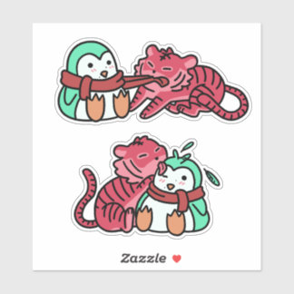 Adesivo Strawberry Tiger & Mint Penguin Sticker Pack ver.1