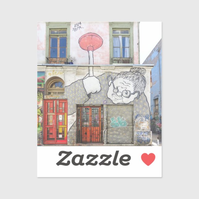 Adesivo Street Art Door (Folha)