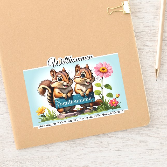 Adesivo Streifenhörnchen informieren (Notebook)