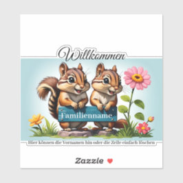 Adesivo Streifenhörnchen informieren